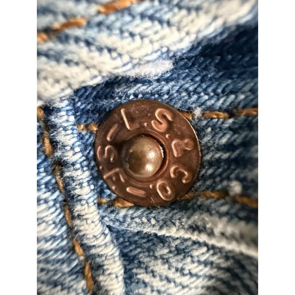 Vintage Levi's 505 Orange Tab 38x30 USA 575 Button Straight Leg Jeans